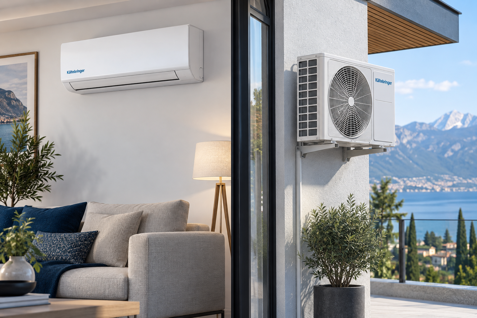 Kältebringer R290 Split-Klimaanlage mit Innen- und Außengerät