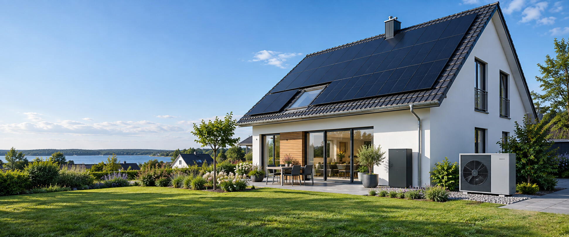 Wohnhaus mit Photovoltaikanlage